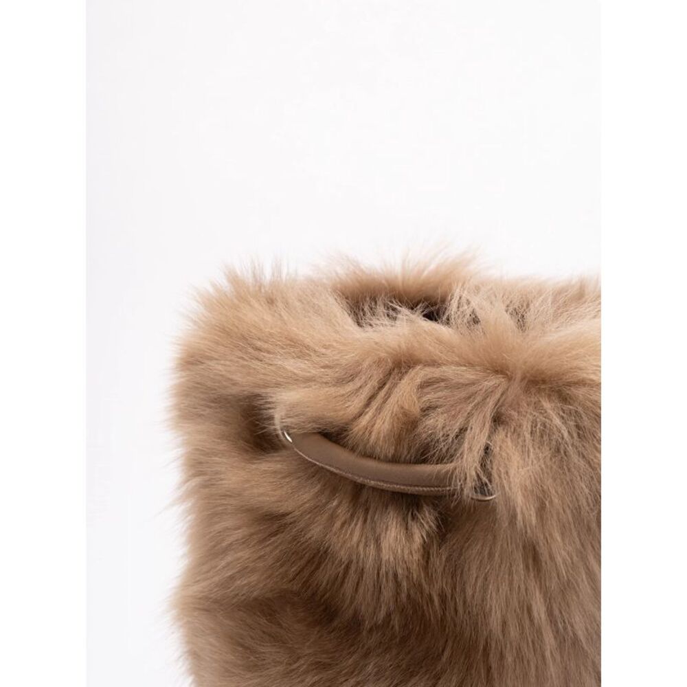 Blancha Women `Toscana` Shearling Bucket Bag - Picture 4 of 5